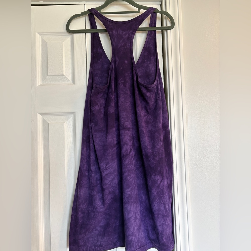 The Mountain/American Apparel Purple Tie Dye Alien Tunic Tank Dress - Large - Picture 3 of 8